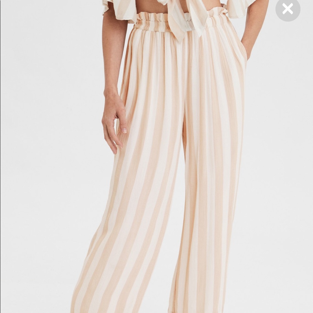 AE High Waisted Paper Bag Pants